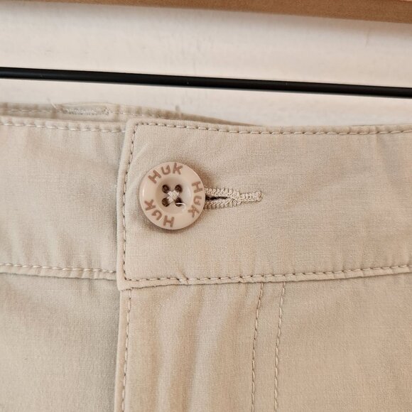 Huk Fishing Shorts Performance Wear Tan Adjustable Waist Outdoors Men's XXL - Picture 6 of 12